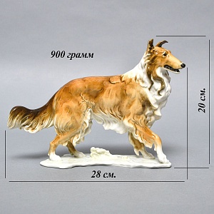 Редкость! Фарфоровая Статуэтка «Собака - Колли», Hutschenreuther, Германия -1965 год.