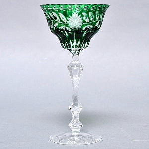 Антикварный Коллекционный Хрустальный Бокал для вина Knittel FAKIRIS, Германия 30 гг.