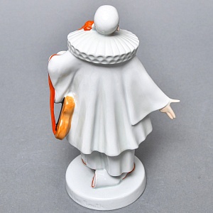 Антикварная Фарфоровая статуэтка «Поющий Пьеро», ROSENTHAL Германия - 1918 год.