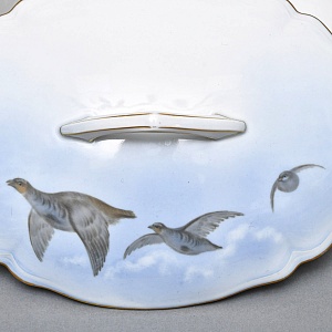 Столовый Фарфоровый сервиз «Охота» на 12 персон, Kaestner Saxonia Германия, первая половина ХХ века.