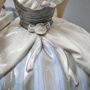  Большая Электрическая Лампа - Светильник «ТАНЕЦ», Фарфор Lladro Испания, 1971 - 1989 годы. 