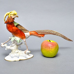 Коллекционная Фарфоровая статуэтка Птица - «Золотой Фазан», Hutschenreuther Германия, 60-е гг.