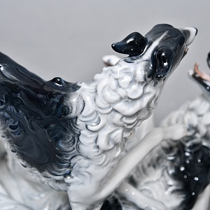 Коллекционная Фарфоровая статуэтка «Охотничьи собаки. Две Борзые», ROSENTHAL Германия.