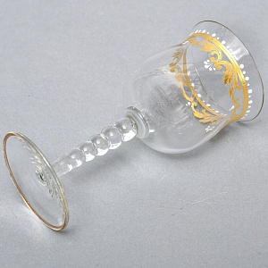 Хрустальные Фужеры - Бокалы для вина серия «Gold Laura», JOSEPHINENHUTTE, Германия -50 гг.. 