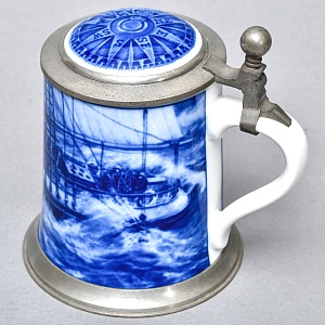 Коллекционная Пивная Кружка «Барк „Фюрст Бисмарк“ в Ревущих Сороковых», Berlin Design Германия -1979 год.