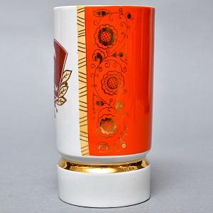 Агитационная Коллекционная Фарфоровая Ваза «ВЛКСМ», Барановский ФЗ СССР -1978 год. 