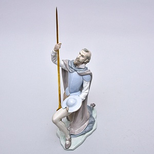 Коллекционная Фарфоровая статуэтка «Дон Кихот с копьем», Lladro Испания, 1984 - 1989 годы. 