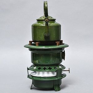 Старинная Керосиновая Горелка - Плитка - Керогаз с Чайником, GEORG HALLER Германия -40 гг.