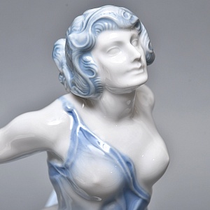 Антикварная Фарфоровая статуэтка Арт Деко «Невеста ветра», Rosenthal Германия, 1912 - 1914 годы. 