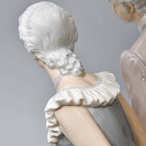  Большая Электрическая Лампа - Светильник «ТАНЕЦ», Фарфор Lladro Испания, 1971 - 1989 годы. 