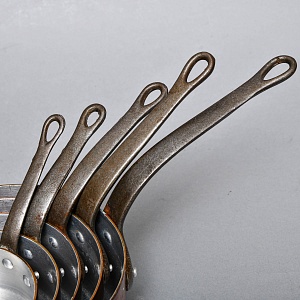 Винтажный Набор - Пять Медных Ковшиков разных размеров Франция, 60 -е годы ХХ века.