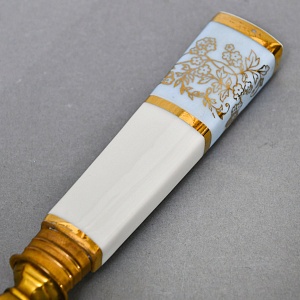 Набор для подачи и сервировки - 3 предмета, "Незабудки" Фарфор Haviland Франция, первая половина ХХ века.