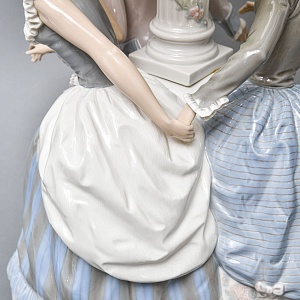  Большая Электрическая Лампа - Светильник «ТАНЕЦ», Фарфор Lladro Испания, 1971 - 1989 годы. 