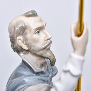 Коллекционная Фарфоровая статуэтка «Дон Кихот с копьем», Lladro Испания, 1984 - 1989 годы. 