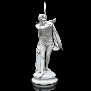  Редкая! Большая Фарфоровая статуэтка «МЕФИСТОФЕЛЬ», Scheibe-Alsbach Германия. 