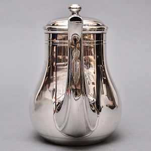 Винтажный Металлический Кофейник - Чайник на 1,2 л. Silverplated, Ercuis Франция, вторая половина ХХ века.