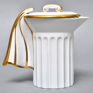  Фарфоровый Кофейный сервиз тет-а-тет «Греческие колонны» 8 предметов, Furstenberg Германия.