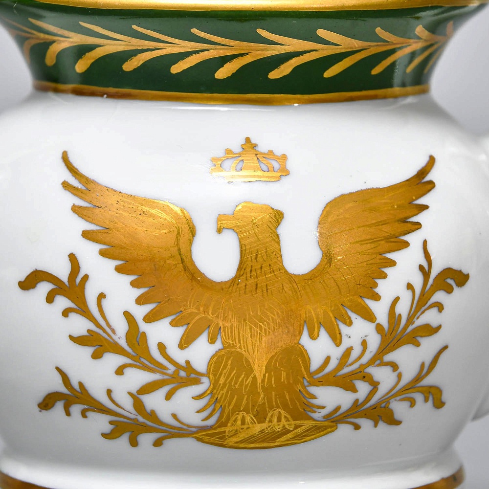 Антикварный Заварочный Чайник на подставке «Золотой орел», Франция - первая половина ХХ века. 