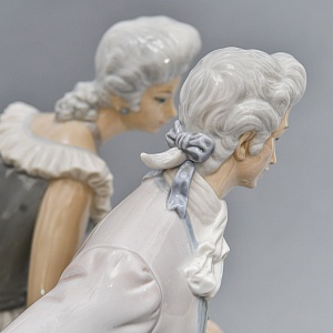 Большая Электрическая Лампа - Светильник «ТАНЕЦ», Фарфор Lladro Испания, 1971 - 1989 годы. 
