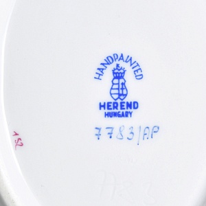 Небольшая Фарфоровая пепельница - мелочевница «APPONYI PURPUR», HEREND Венгрия. 