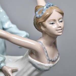 Коллекционная Фарфоровая статуэтка «Балетная пара. Танец», Nao by Lladro Испания, 80-е гг.