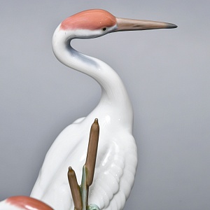 Коллекционная Фарфоровая статуэтка «Птицы. Пара журавлей», Lladro Испания. 