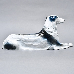 Коллекционная статуэтка «ОХОТНИЧЬЯ СОБАКА. Русская псовая борзая», Фарфор ROSENTHAL Германия.