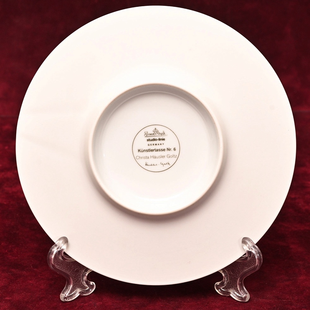 Коллекционная Авторская Чайная Пара модель nr. 6, Фарфор Rosenthal, Германия.