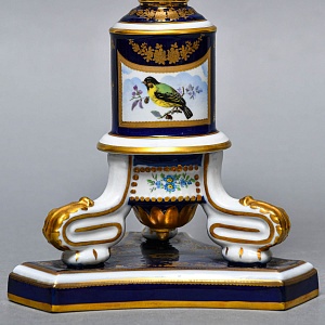 Редкость! Большой Фарфоровый Канделябр - Подсвечник на 6-ть свечей, Giulia Mangani Италия, середина ХХ века. 