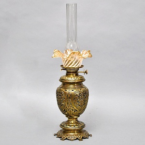 Редкость! Антикварная 2 -х Фитилевая Керосиновая Лампа DUPLEX, Англия начало ХХ века.