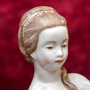 Редкость! Авторская Фарфоровая статуэтка «Юная балерина Татьяна Пилецкая», ЛФЗ СССР 1950–1960 годы. 