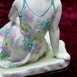 Авторская Фарфоровая Статуэтка «Летний день, Жена писателя А. Толстого» ДФЗ Дулево СССР -1958 год.