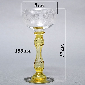 Антикварный Набор «Тет-а-Тет» Бокалы для Вина «MICADO VIGNE», Saint Louis. Франция, начало ХХ века. 