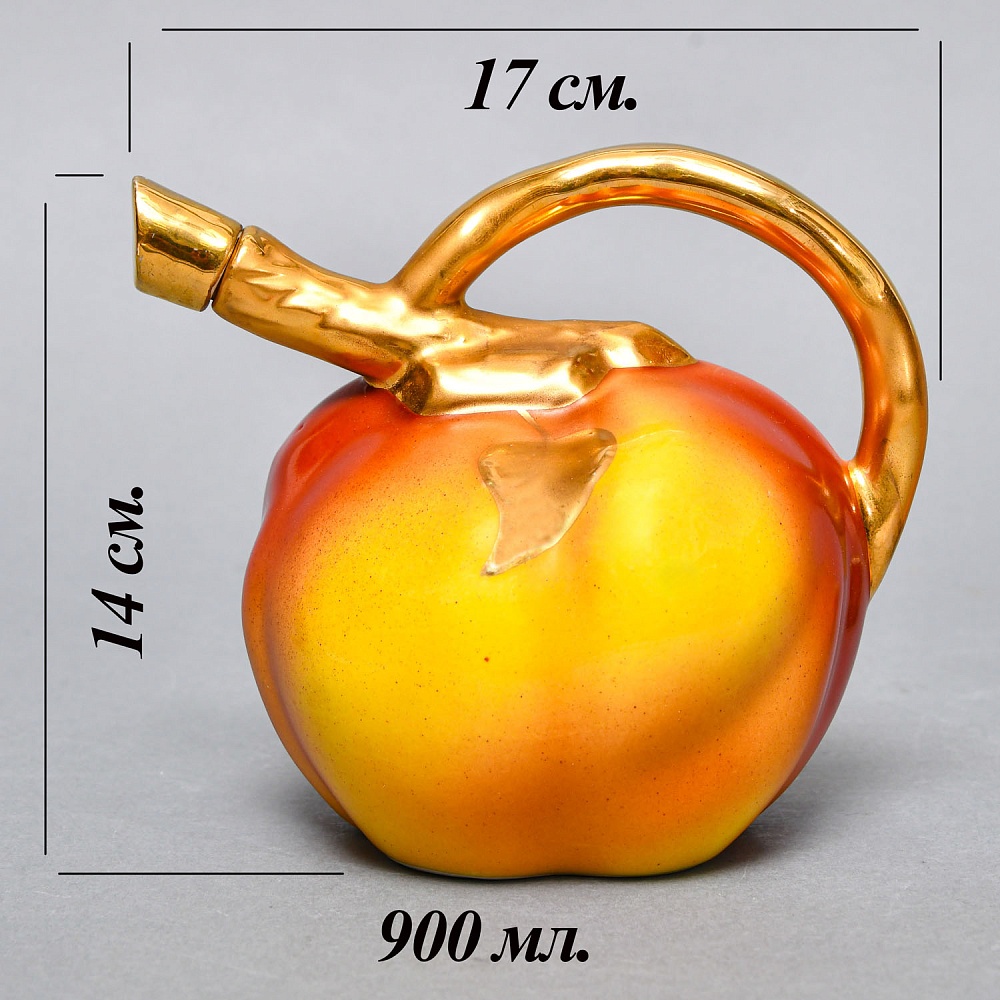 Фарфоровый Ликерный набор «ЯБЛОЧКИ» - 7 предметов, Франция, середина ХХ века. 