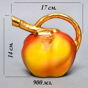 Фарфоровый Ликерный набор «ЯБЛОЧКИ» - 7 предметов, Франция, середина ХХ века. 