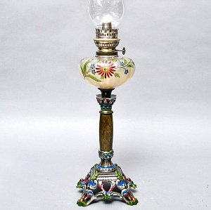 Антикарная Керосиновая Лампа с Механизмом Hersteller Berlin, Германия 1920 -1925 год.