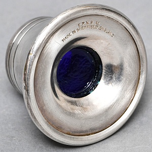 Винтажный Набор из 4х предметов - Набор для специй и горчичница на подносе, SHEFFIELD Англия.