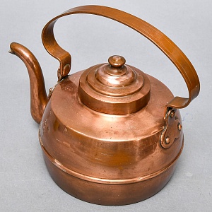 Винтажный Медный Чайник на 2.3 литра, Франция, середина ХХ века. 