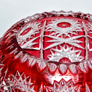 Хрустальная Шарообразная Ваза для цветов JOSKA BODENMAIS Германия конец 60-х гг.