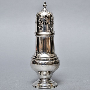 Металлическая Баночка - Емкость для сахарной пудры, Sheffield, Англия 50 гг.