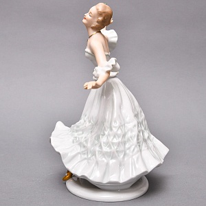 Большая Коллекционная Фарфоровая статуэтка «Танцовщица», ВАЛЕНДОРФ - WALLENDORF  Германия.