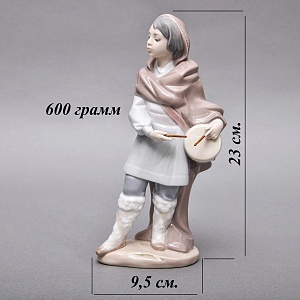 Коллекционная Фарфоровая статуэтка «Мальчик с барабаном», Lladro (Лядро), Испания.