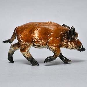 Коллекционная Фарфоровая статуэтка «Охота. КАБАН», Goebel Германия, конец ХХ века.