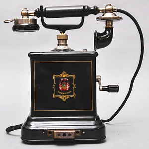 Старинный Настольный Телефонный аппарат - Телефон «JYDSK - Telefon Aktieselskab», Дания -1908 год.