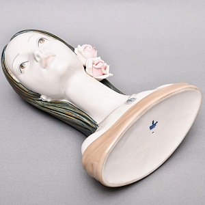  Коллекционная Фарфоровая статуэтка - Бюст «Голова девушки. МАЙЯ», Lladro / Лядро Испания.