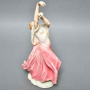 Редкость!!! Большая Фарфоровая Статуэтка «Айседора Дункан», Карл Энс / Karl Ens,  Германия, 30-е гг.