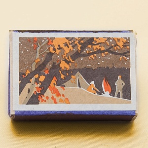 Памятный Сувенирый Набор - Хозяйственные Спички «Золотая Осень», СССР -1965 год. 