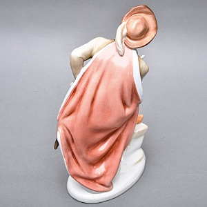 Коллекционная Фарфоровая статуэтка «Сирано де Бержерак», Herend Венгрия, середина ХХ века. 