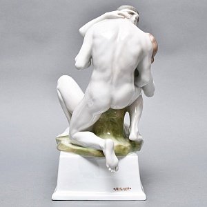 Большая Антикварная Фарфоровая статуэтка «EROS», ROSENTHAL Германия, 1907 - 1911 годы. 