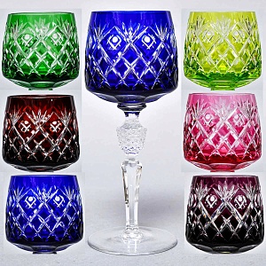 Набор Бокалы для вина 6 -ть штук серия «BRISTOL» Хрусталь, NACHTMANN Германия, 70 -е годы ХХ века.